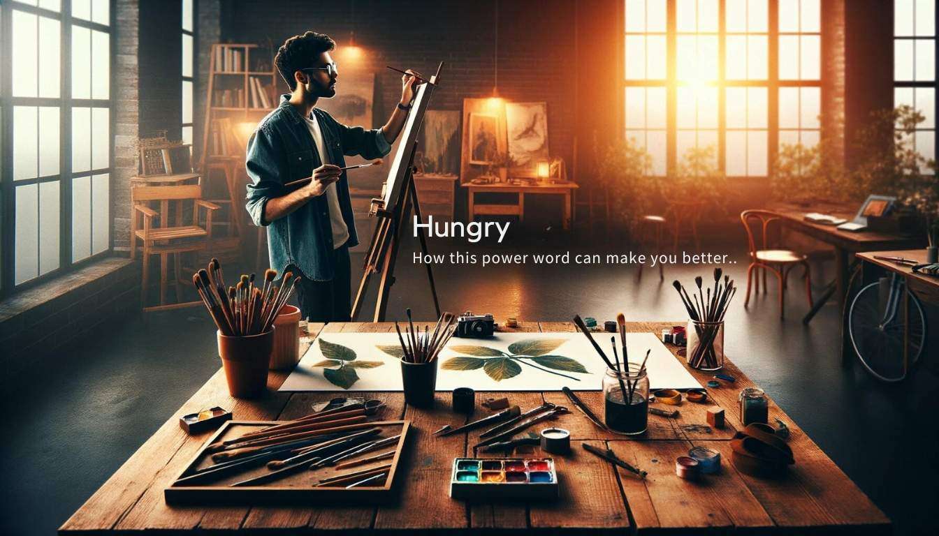 a person engaging in a creative activity, such as painting or writing