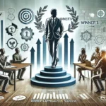 A professional setting with a person leading a team meeting, showcasing leadership and teamwork