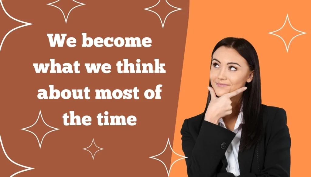 Attitude is what you think of most the whole day