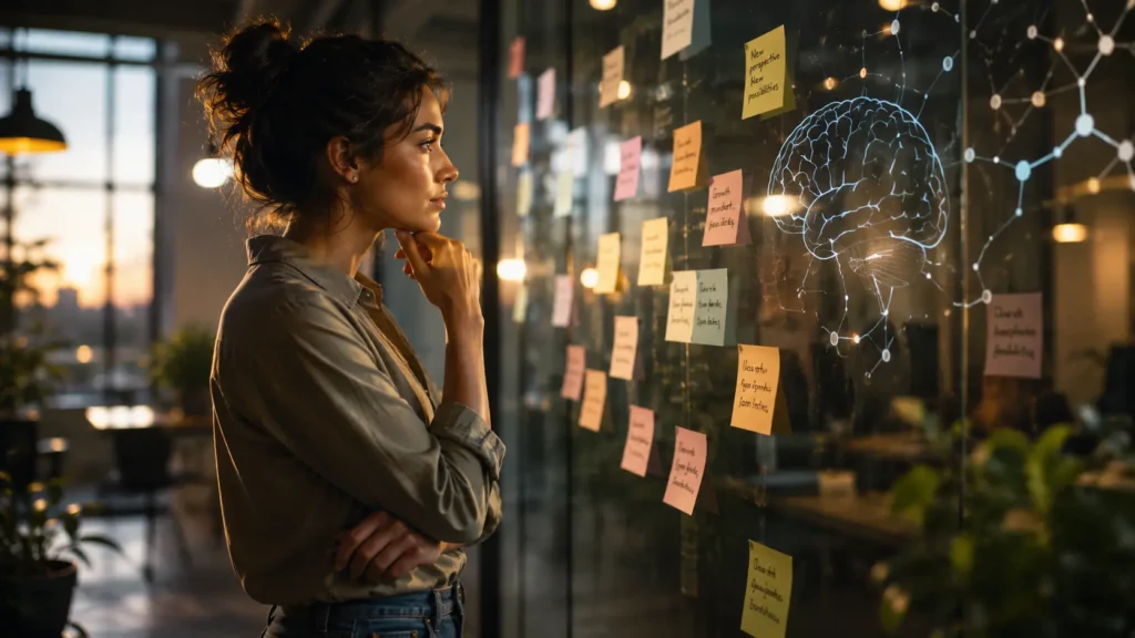 Language rewires the brain through repeated thoughts and self-talk